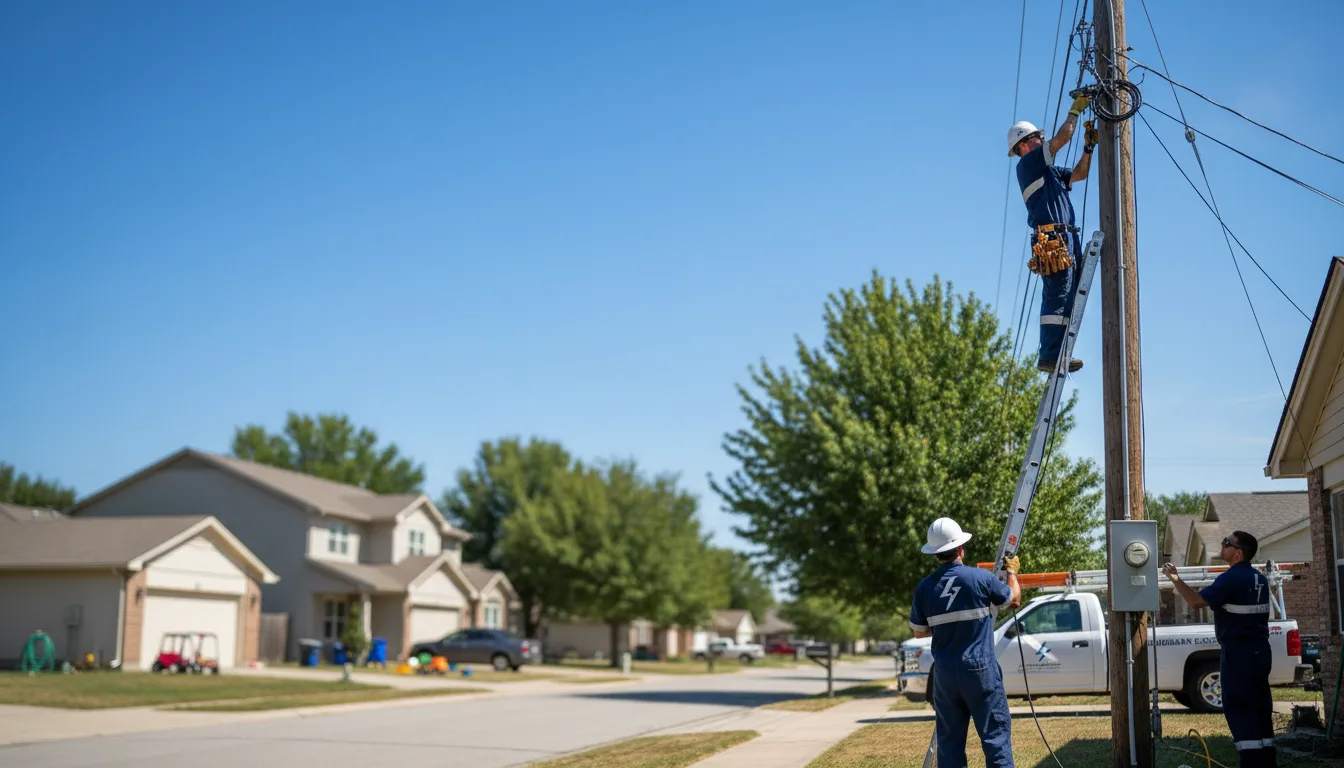 Residential electrician providing installation services in Donnybrook, ND